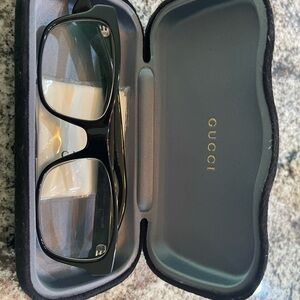 Gucci Rectangular Eyeglasses Frames Black GG0006OAN 001 55-17